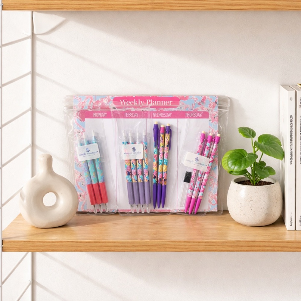 Simply Southern Pink/Purple Patterned Pencils. Ideal for writing and drawing.